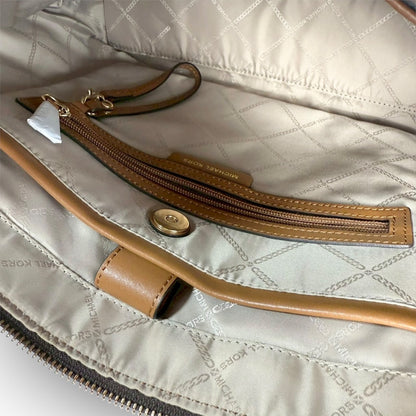 ９３ MICHAEL KORS マイケルコース トートバッグ MKロゴ ブラウン