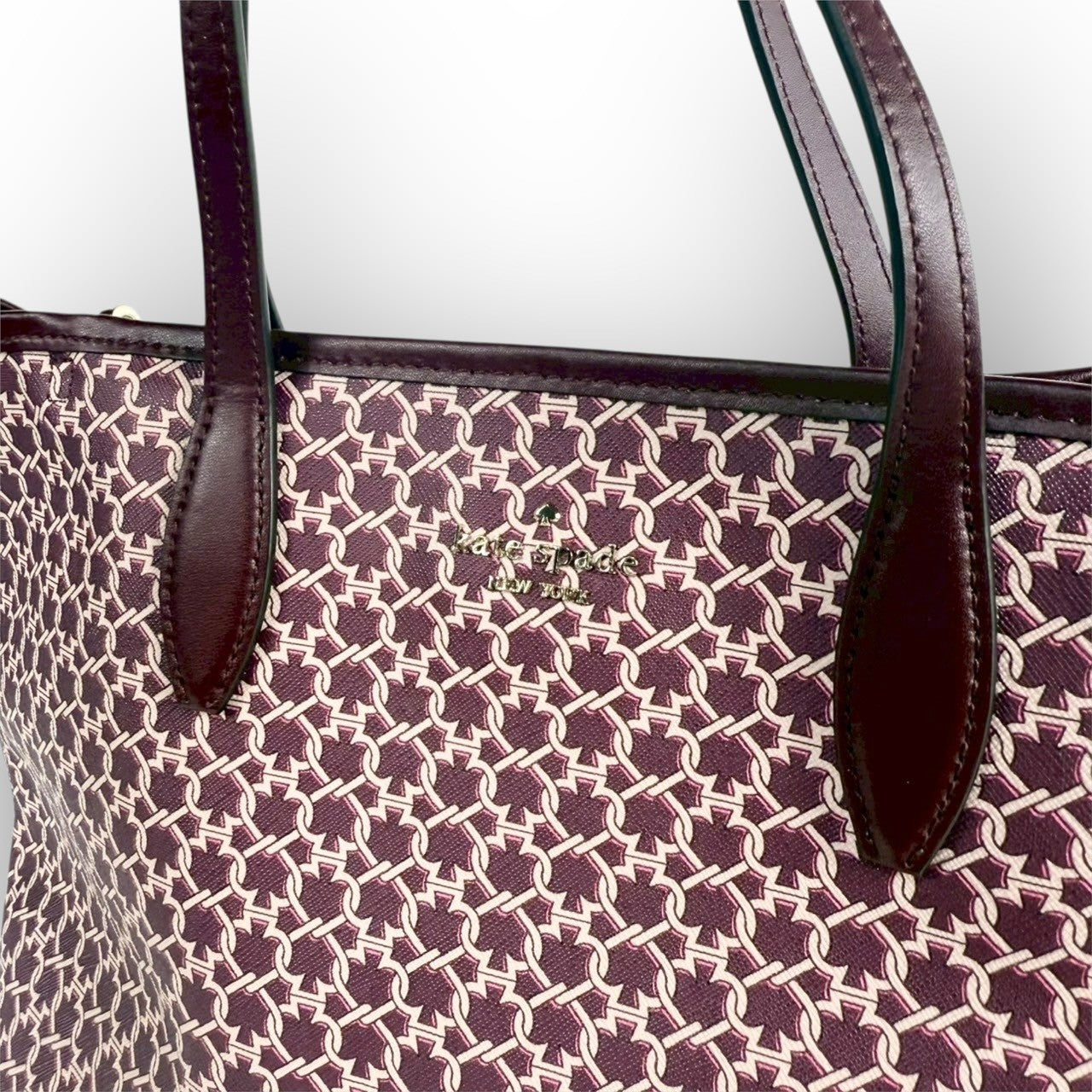 ９４ Kate Spade ケイトスペード 2way バッグ ショルダーバッグ ハンドバッグ ワインレッド