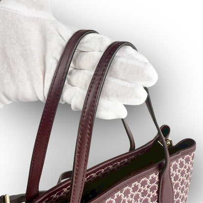 ９４ Kate Spade ケイトスペード 2way バッグ ショルダーバッグ ハンドバッグ ワインレッド