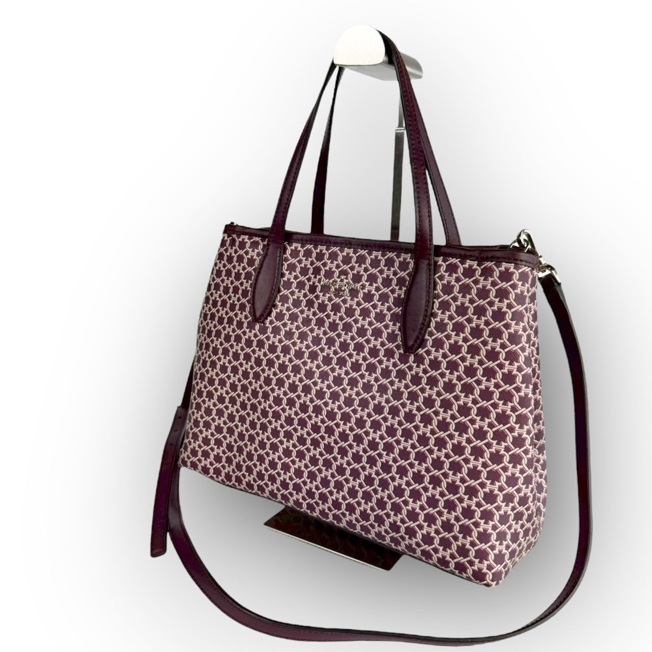 ９４ Kate Spade ケイトスペード 2way バッグ ショルダーバッグ ハンドバッグ ワインレッド