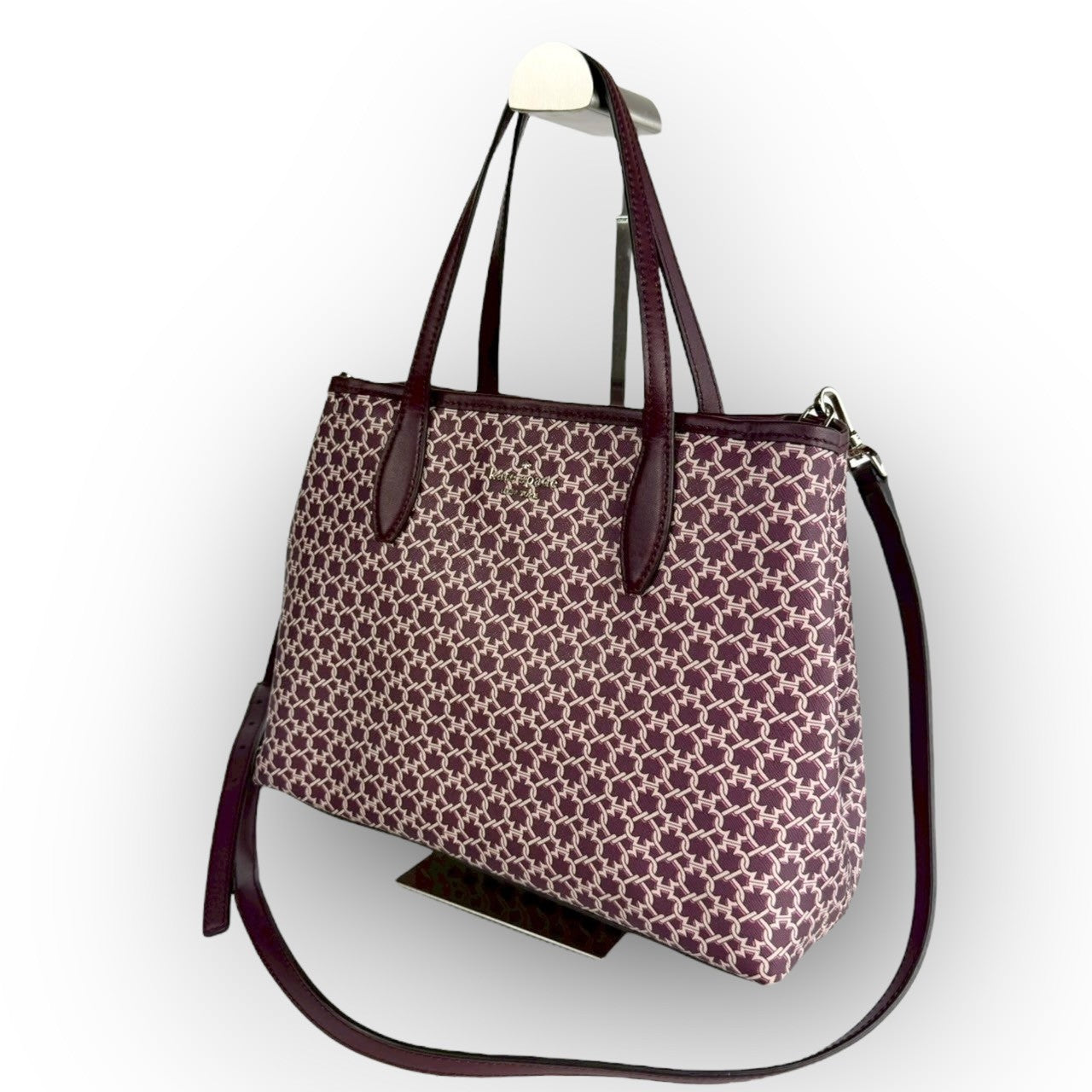 ９４ Kate Spade ケイトスペード 2way バッグ ショルダーバッグ ハンドバッグ ワインレッド