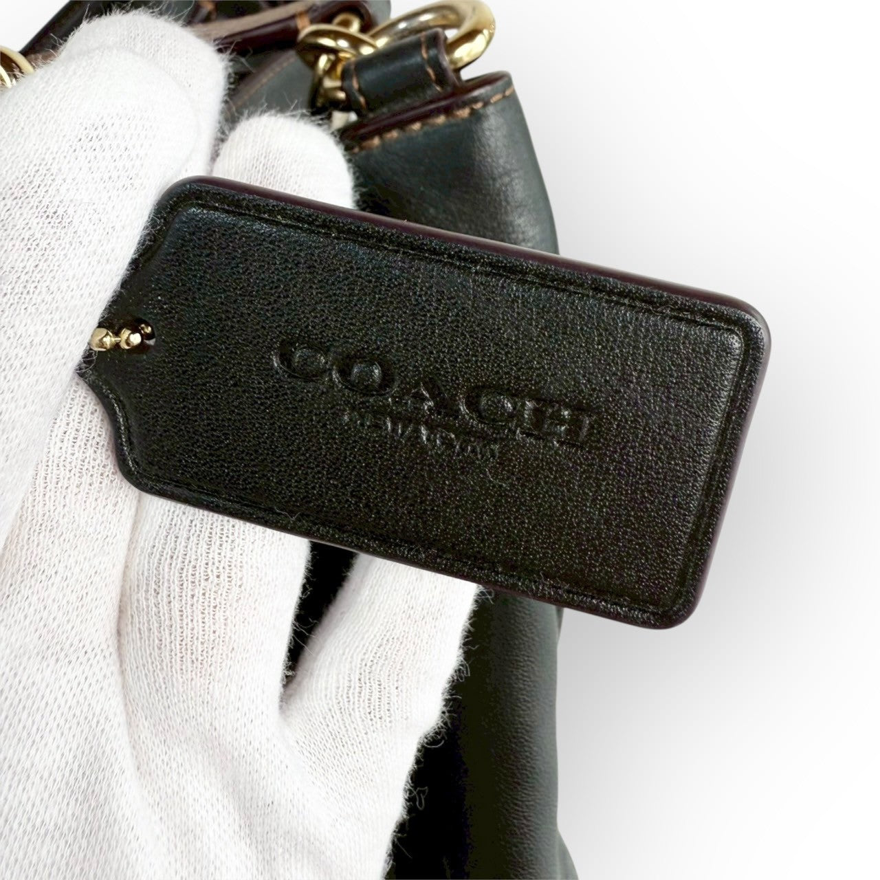 ９６ COACH コーチ トートバッグ ブラック×ベージュ×ブラウン D1857 F27575