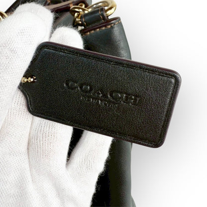 ９６ COACH コーチ トートバッグ ブラック×ベージュ×ブラウン D1857 F27575