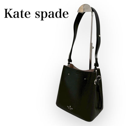 １００ KateSpade ケイトスペード 2way ハンドバッグ ショルダーバッグ ブラック
