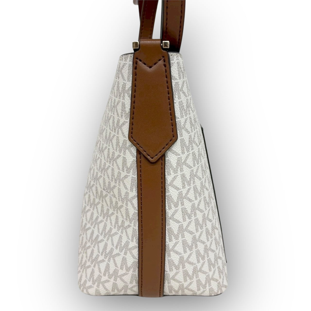 １０２ MICHAEL KORS マイケルコース ショルダー バッグ ホワイト×ブラウン