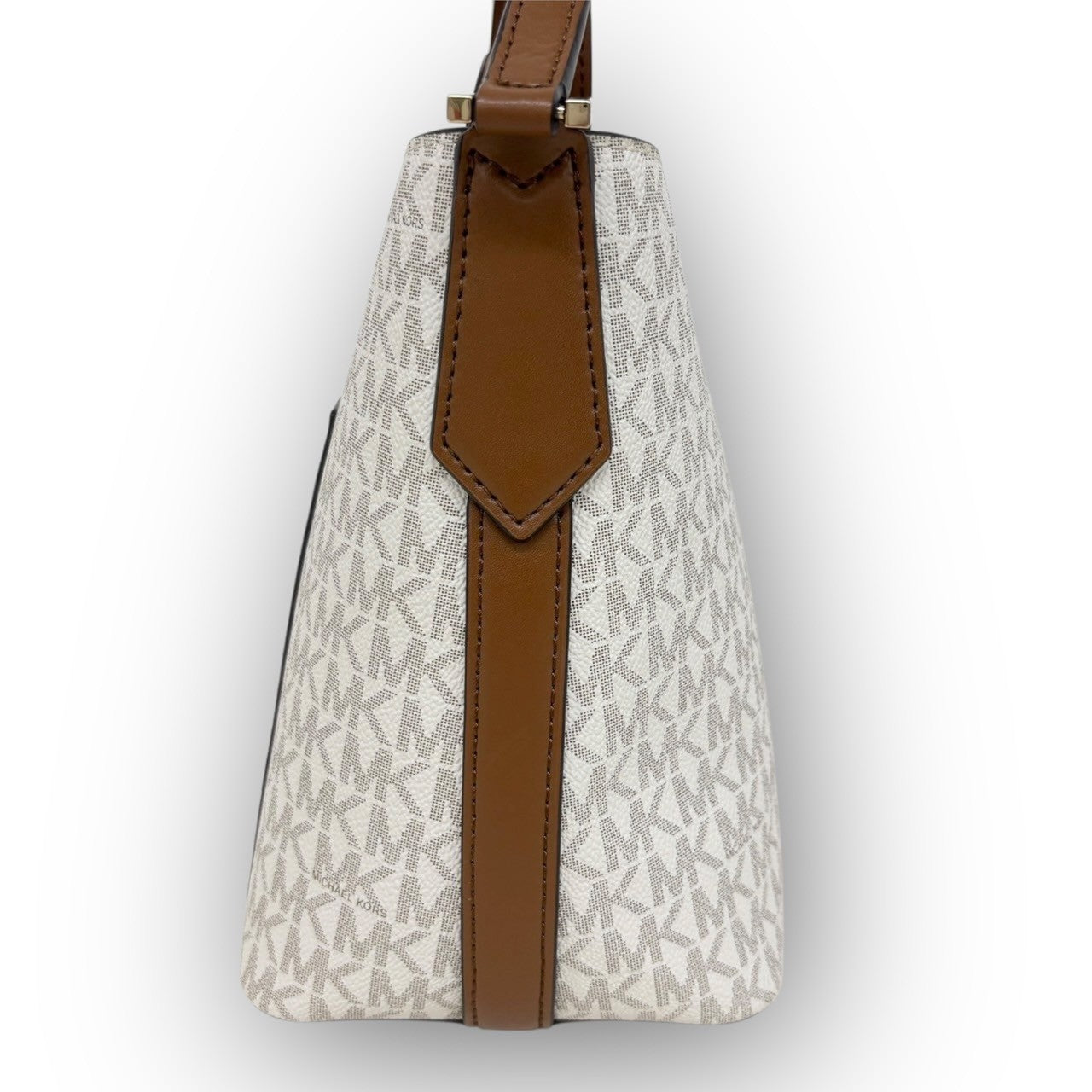１０２ MICHAEL KORS マイケルコース ショルダー バッグ ホワイト×ブラウン