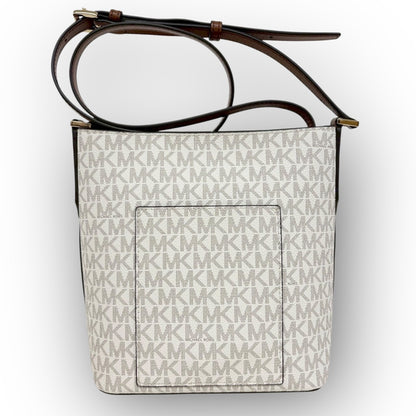 １０２ MICHAEL KORS マイケルコース ショルダー バッグ ホワイト×ブラウン