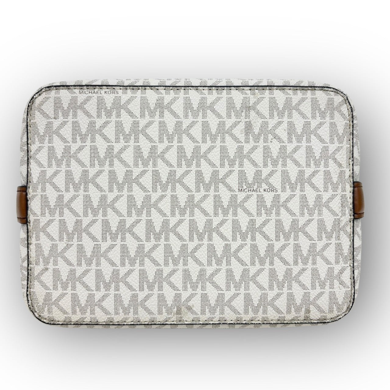 １０２ MICHAEL KORS マイケルコース ショルダー バッグ ホワイト×ブラウン