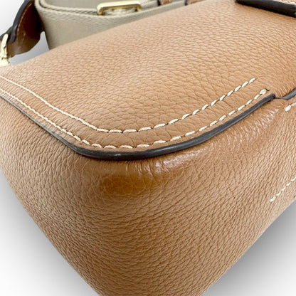 １０５ FURLA フルラ  アテナ 近年モデル ミニ ショルダーバッグ  キャメル