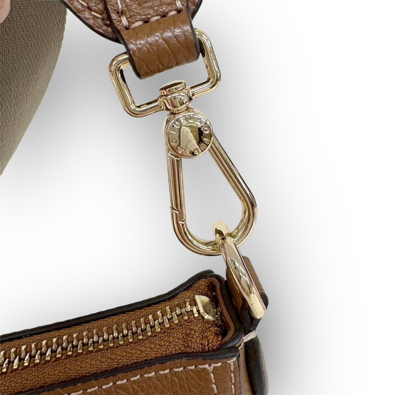 １０５ FURLA フルラ  アテナ 近年モデル ミニ ショルダーバッグ  キャメル
