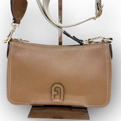 １０５ FURLA フルラ  アテナ 近年モデル ミニ ショルダーバッグ  キャメル