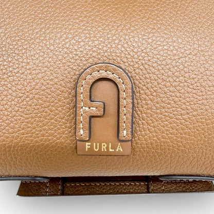 １０５ FURLA フルラ  アテナ 近年モデル ミニ ショルダーバッグ  キャメル