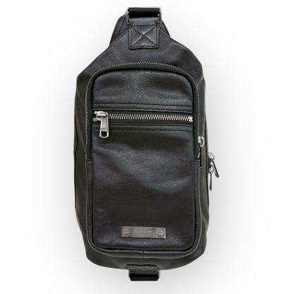 １０８ COACH コーチ メンズ メッセンジャー バッグ ブラック