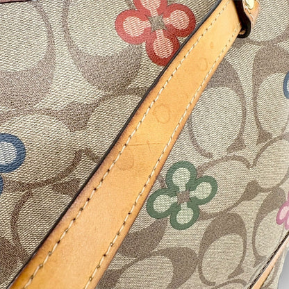 １１０ COACH コーチ ショルダーバッグ　シグネチャー×花柄