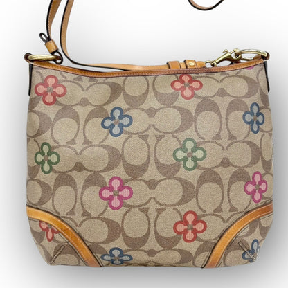 １１０ COACH コーチ ショルダーバッグ　シグネチャー×花柄