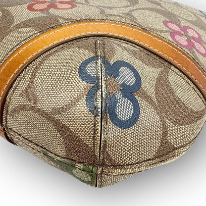 １１０ COACH コーチ ショルダーバッグ　シグネチャー×花柄