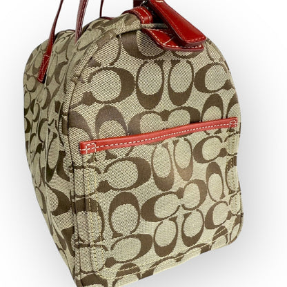 １１２ COACH コーチ ハンドバッグ シグネチャー×レッド K1R 6074