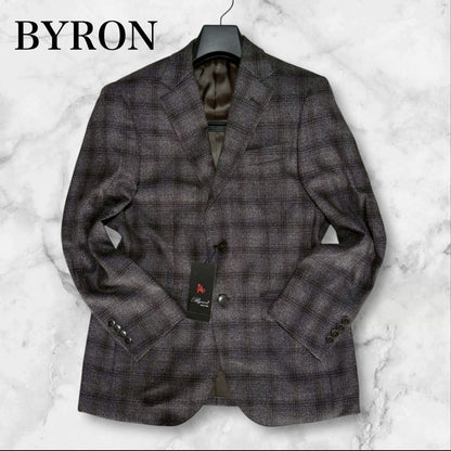 新品 BYRON バイロン ビジネススーツ	AB4　グレー チェック