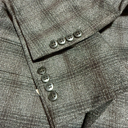 新品 BYRON バイロン ビジネススーツ	AB4　グレー チェック