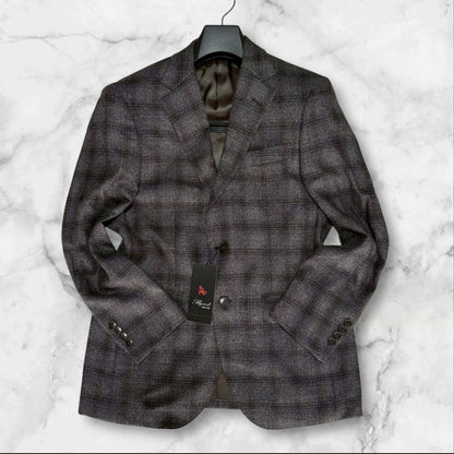 新品 BYRON バイロン ビジネススーツ	AB4　グレー チェック