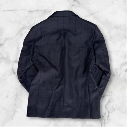 新品　GIVERDYE 　ジバルディ　ビジネススーツ　ABS　ネイビー チェック