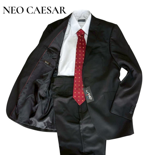 【OG-20】NEO CAESAR (ネオシーザー）191A6009　ブラック シャドーストライプスーツ　ALL