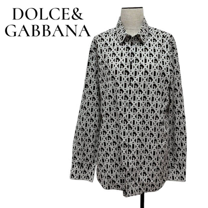 【RC2511-02】 DOLCE&GABBANA トップス 白 黒 メンズ