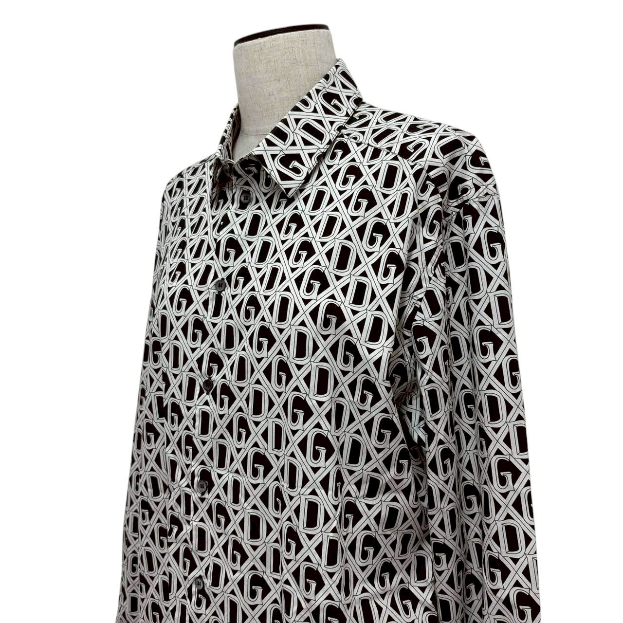【RC2511-02】 DOLCE&GABBANA トップス 白 黒 メンズ