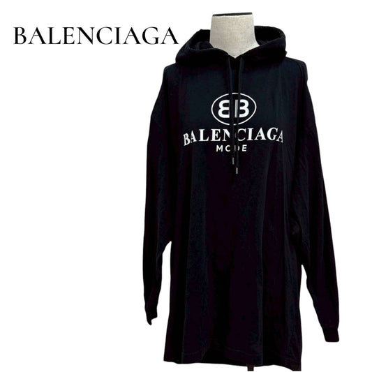 【RC2511-319】BALEBCIAGA　パーカーワンピース　ブラック　XS