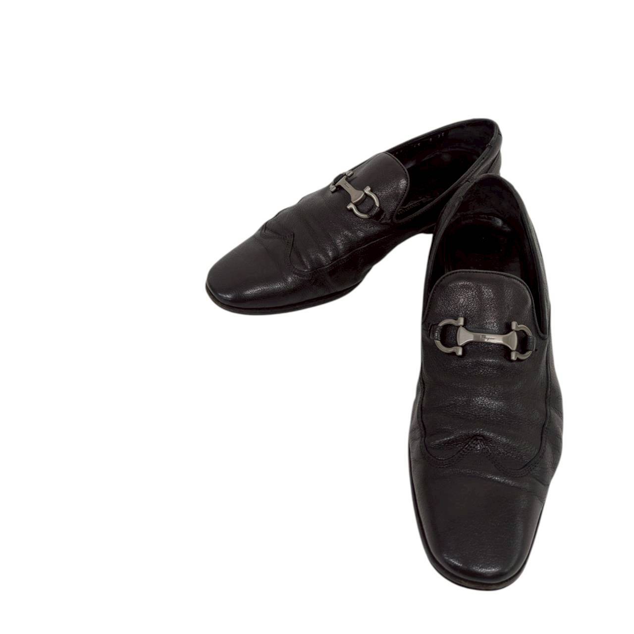 【RC2511-69】SalvatoreFerragamo パンプス ブラック メンズ 8