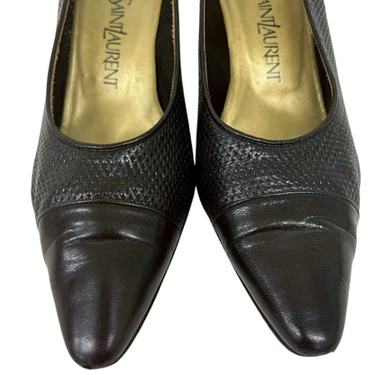 【RC2511-79】YVES SAN LAURENT パンプス　ブラック　36