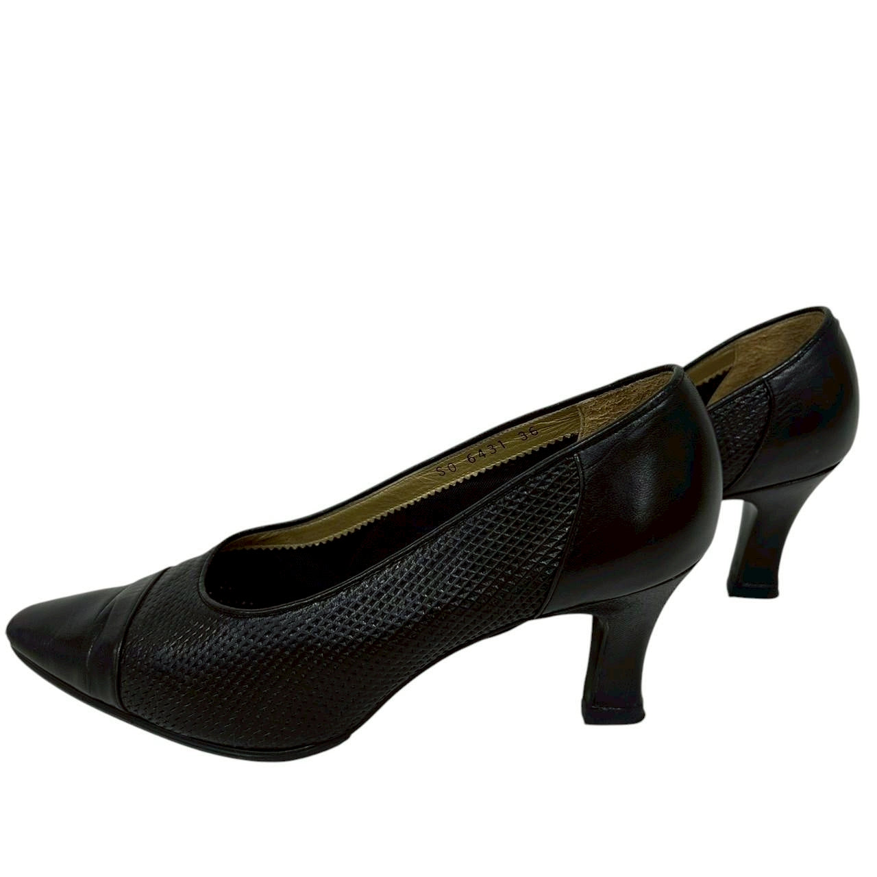 【RC2511-79】YVES SAN LAURENT パンプス　ブラック　36