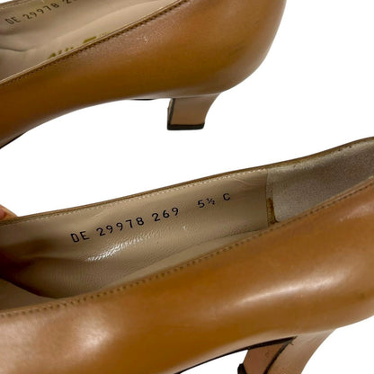 【RC2511-82】SalvatoreFerragamo パンプス 　ブラウン　5 1/2