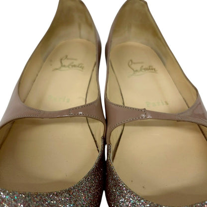 【RC2511-84】Chrisian Loubutan サンダル　ピンクラメ　36