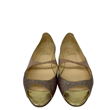 【RC2511-84】Chrisian Loubutan サンダル　ピンクラメ　36