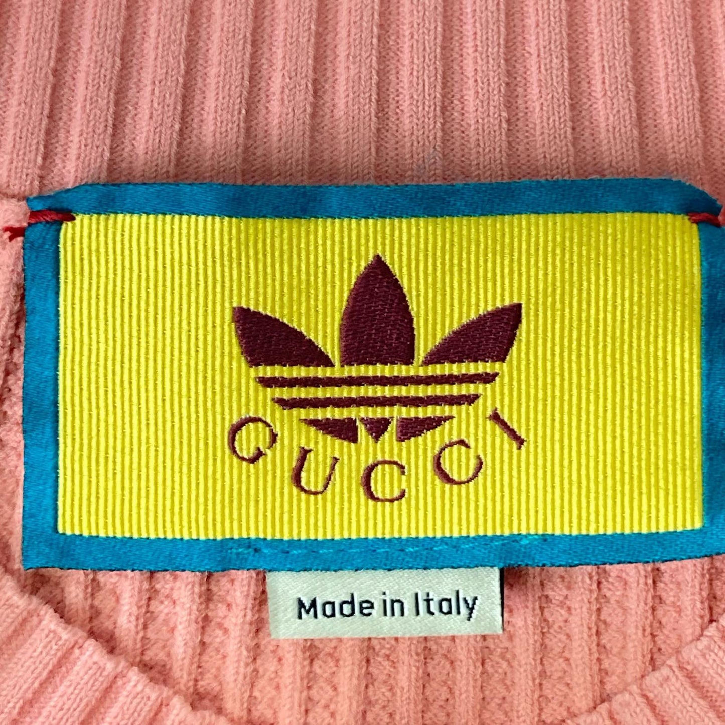 GUCCI グッチ　アディダス　コラボ　ニットシャツ　半袖ニット　トップス　S