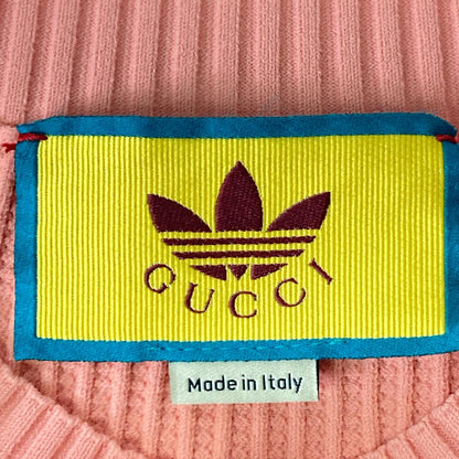 GUCCI グッチ　アディダス　コラボ　ニットシャツ　半袖ニット　トップス　S