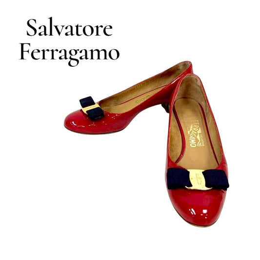 RC2601-201 SalvatoreFerragamo パンプス レッド