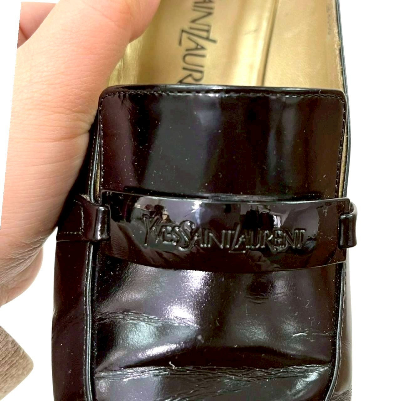 RC2601-214 Yves Saint Laurent ローファーパンプス ブラック 36 1/2