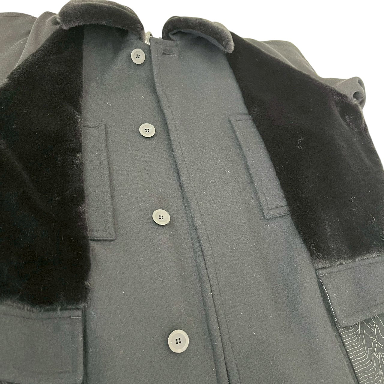 RC2601-407 NEWORDER コート ブラック メンズ