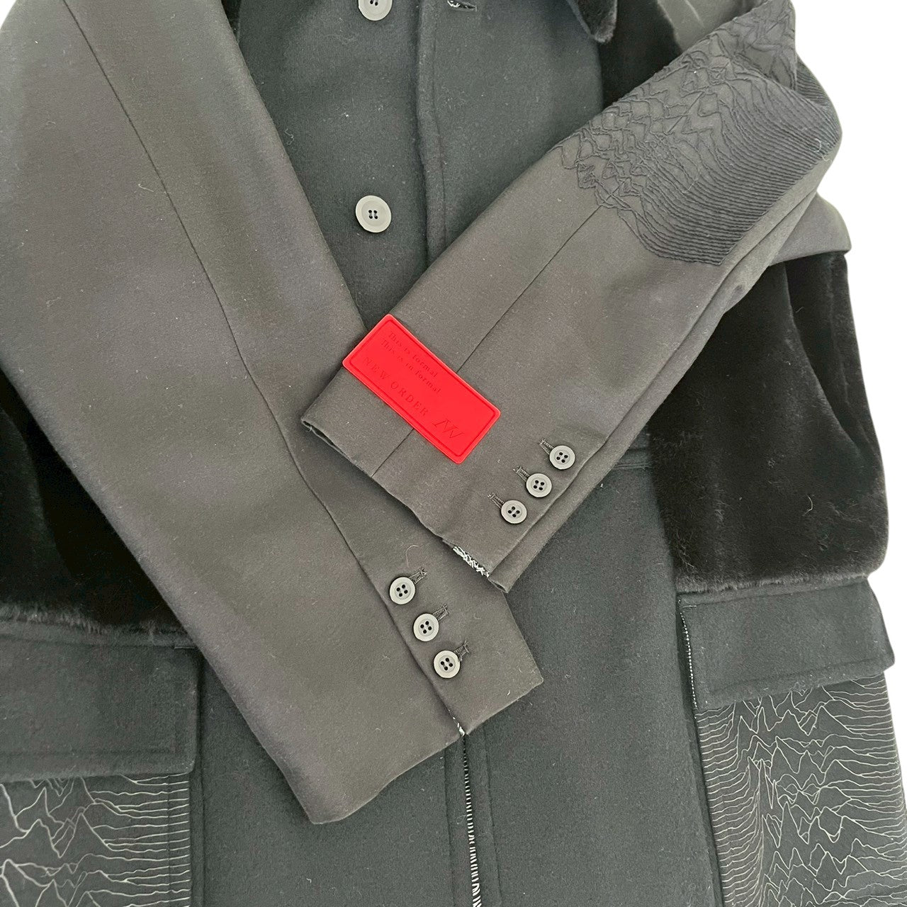 RC2601-407 NEWORDER コート ブラック メンズ