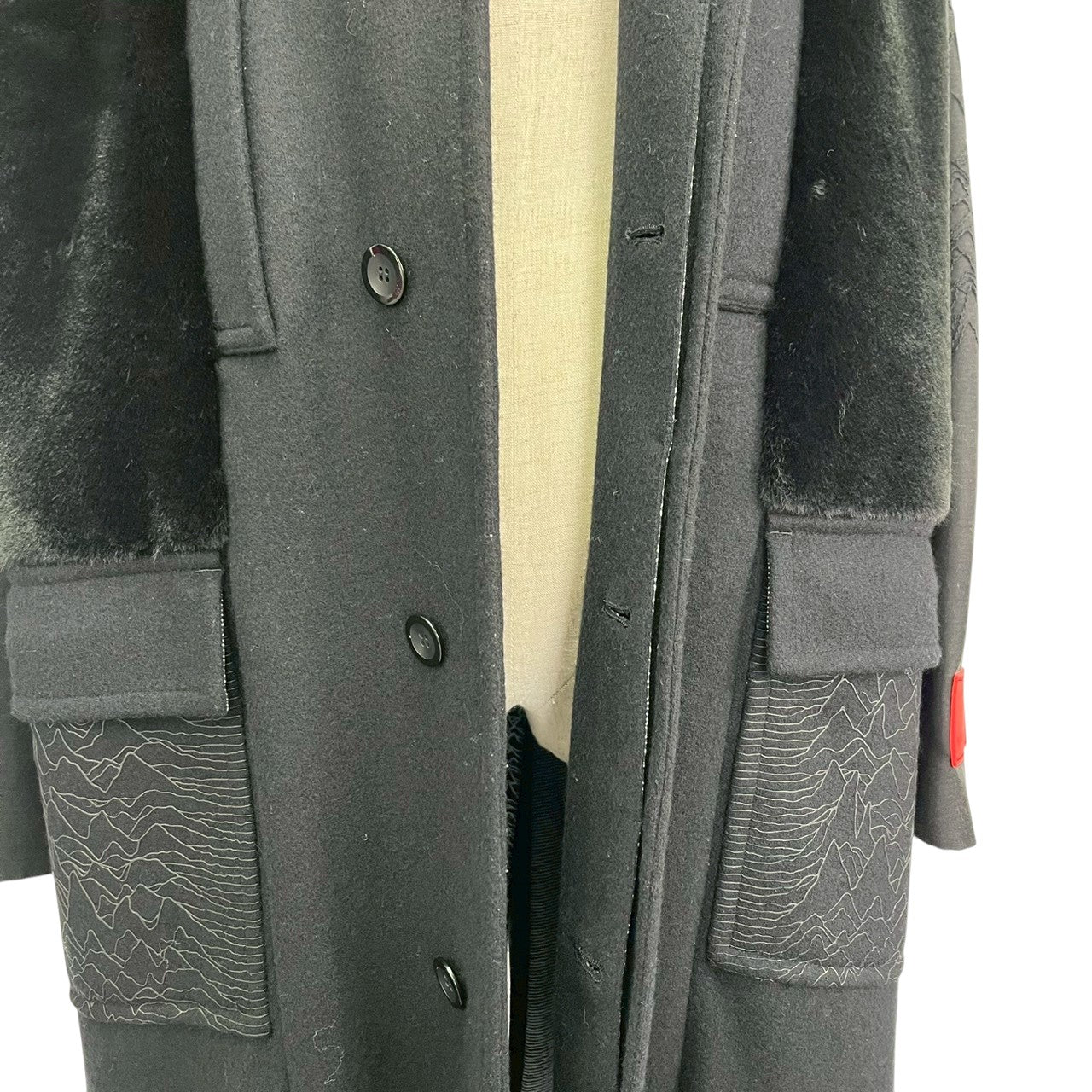 RC2601-407 NEWORDER コート ブラック メンズ