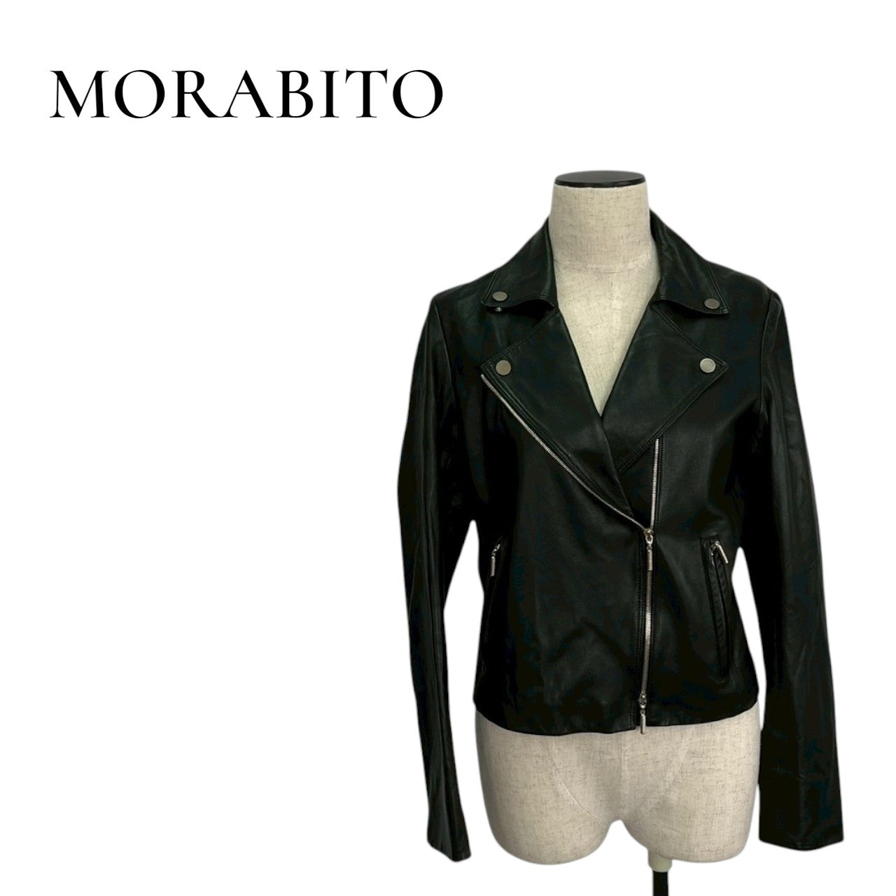 RC2601-409 MORABITO レザージャケット ブラック レディース