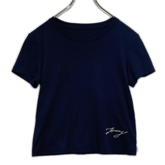 FOXEY フォクシー　Tシャツ　Contrail R ロゴ エンブロイダリー 半袖シャツ 38