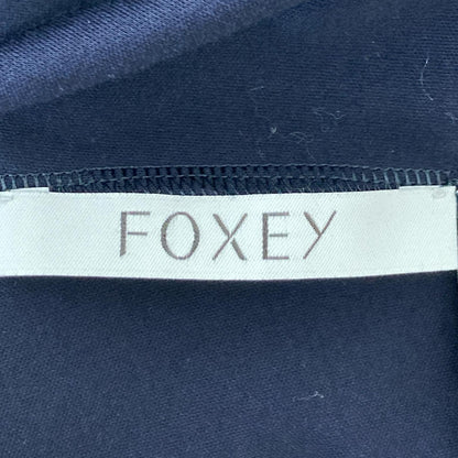 FOXEY フォクシー　Tシャツ　Contrail R ロゴ エンブロイダリー 半袖シャツ 38