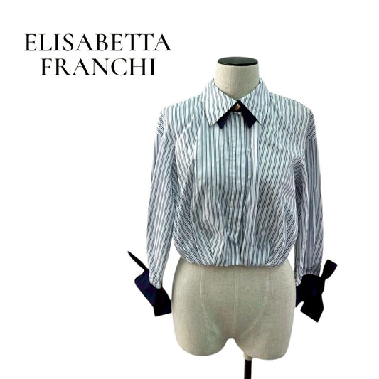 RC2601-96 ELISABETTA FRANCHI トップス ストライプ