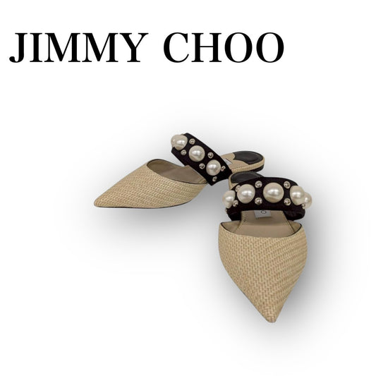 【SRC-116】JIMMY CHOO　サンダル　パール　37