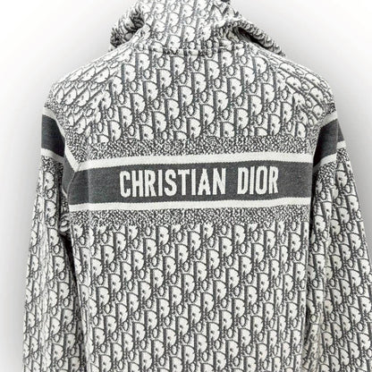 【SRC-12】Christian Dior　グレーパーカー　トロッター柄　オブリーグ柄
