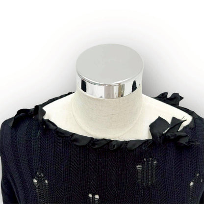【SRC-16】Maison Margiela ニット袖口紐　ブラック
