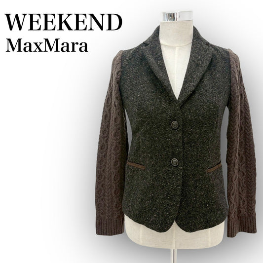 【SRC-23】Max Mara WEEKEND　ジャケット・ブルゾン 50460623050/ウール90%/ポリアミド10%/40